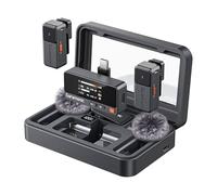 Saramonic Air Micro Cravate sans Fil, 48KHz/24Bit, Microphone Mini pour iPhone 15/16 avec Boîtier de Charge, Microphone Cravate avec Connecteur USB-C, 300m, Micro sans Fil Professionnel pour Camera