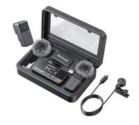 Saramonic Air Micro-Cravate sans Fil, Micro-Cravate Externe ø 9,7 mm, 48 kHz/24 Bits, SNR 90 DB, Mini-Microphone pour iPhone 15/16 avec étui de Chargement, Microphone Lavalier avec Prise USB-C, 300 m