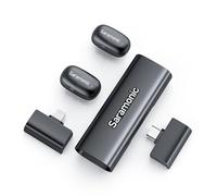 Saramonic Air SE Microphone Lavalier sans fil 48 kHz/24 bits USB-C et Lightning Mini microphone pour iPhone, Android, PC, microphone à clipser pour vlogging, streaming, YouTube, interviews