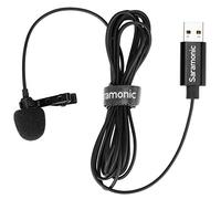 Saramonic Micro Cravate avec connecteur USB-A pour Ordinateurs avec câble de 2 m (SR-ULM10), Noir