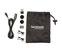 Saramonic Microphone Cravate Professionnel pour appareils Android et iOS avec USB-C et Ordinateurs avec USB ou USB-C pour vlogging, interviews, Youtube, TikTok, Streaming (LAVMICRO-U), 2 m
