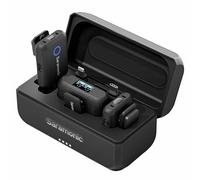 Saramonic Système de Micro sans Fil Blink 500+ B2 pour 2 Personnes avec récepteur de Montage d'appareil 3,5 mm, Sorties USB-C et Lightning, étui de Charge, Suppression du Bruit et Montage magnétique