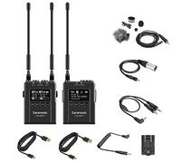 Saramonic UwMic9S Kit 1 UHF Lavalier sans Fil avec récepteur Double Canal pour Appareil Photo, Lavalière DK3A, Alimentation Li-ION, étui Rigide et Plus Encore