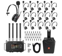Saramonic WiTalk Base G16X | Système d'interphone pour 16 personnes avec casques mono-auriculaires WiTalk9X et base (monture en V)