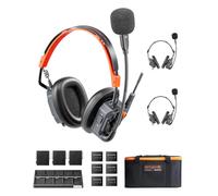 Saramonic WiTalk9 X Système d'interphone sans fil, communication duplex intégrale pour 9 personnes, suppression du bruit AI, portée de 400 m, modulaire simple/double oreille et casque prêt pour la