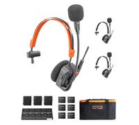 Saramonic WiTalk9 X Système d'interphone sans fil, communication duplex intégrale pour 9 personnes, suppression du bruit AI, portée de 400 m, modulaire simple/double oreille et casque prêt pour la