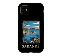 Sarandë Albanie Riviera Coastal Travel Art Coque pour iPhone 11