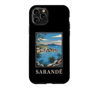 Sarandë Albanie Riviera Coastal Travel Art Coque pour iPhone 11 Pro