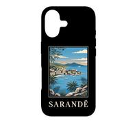 Sarandë Albanie Riviera Coastal Travel Art Coque pour iPhone 17