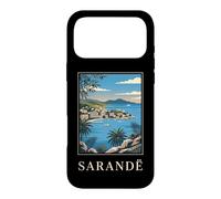 Sarandë Albanie Riviera Coastal Travel Art Coque pour iPhone 17 Pro Max