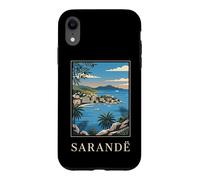 Sarandë Albanie Riviera Coastal Travel Art Coque pour iPhone XR