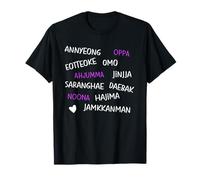 Saranghae Oppa Coréen Cadeau Corée K-pop K-drama Merch T-Shirt