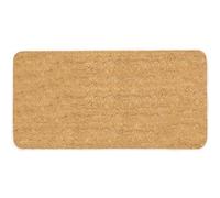 SaRani Paillasson en coco - Tapis d'entrée en fibre naturelle - Fond antidérapant - Bord - 33 x 60 cm