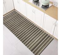 SaRani Tapis de Couloir en Bambou à Lamelles, Fond Antidérapant Caoutchouté (Tortora Dégradé, 500x50 cm)