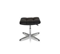 hjh OFFICE Tabouret rembourré SARANTO Similicuir Noir