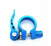 Saraoriginalshop Collier de selle de vélo en aluminium 35 mm Libération rapide pour selle avec levier de serrage régulateur tige de selle disponible en 4 couleurs (Turquoise)