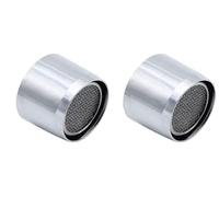 Saraoriginalshop Lot de 2 casse-tête femelle F22 aérateur filtre anti-calcaire robinet lavabo cuisine salle de bain en laiton chromé et filtre en acier inoxydable et Abs avec joints