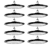 Sararoom 10Pack UFO Projecteur LED Industriel, 200W 20000LM Super Brillant High Bay Eclairage Atelier, 6500K Blanc Froid Projecteur LED Exterieur, Étanchéité IP65 Plafonnier LED pour Entrepôt, Usine