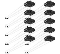 Sararoom 10Packs 120cm Connectable Reglette LED, 4400LM, Blanc Froid 6500K, 40W Neon LED Avec Interrupteur à Glissière, IP65 Étanche Tube LED pour Bureau, Garage, Sous-sol, Suspendu ou Encastré