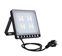 Sararoom 20W Projecteur LED Extérieur avec prise - IP65 Imperméable Spot LED Extérieur 2000LM 3000K Blanc Chaud Lampe Floodlight Idéal pour Jardin Garage Couloir Cour Terrasse Square éclairage