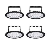 Sararoom 4Pack 50W UFO LED High Bay Lumière, 5000LM 6500K Led Industriel Lumière Super Lumineux, Projecteur LED Exterieur Ultra Mince IP65 Étanche pour Garage Usine Atelier Gymnase