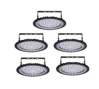 Sararoom 5Pack 100W UFO LED High Bay Lumière, 10000LM 6500K Led Industriel Lumière Super Lumineux, Projecteur LED Exterieur Ultra Mince IP65 Étanche pour Garage Usine Atelier Gymnase