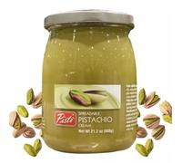 Saras Flavours of Asia Pisti Crème à Pistache Sicilienne à Tartiner | Crème italienne douce et veloutée | Idéal pour la pâtisserie et la cuisine | 600g