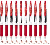 Sarasa Clip Stripes Lot De 10 Stylos À Encre Gel Rétractables Avec Pointe Moyenne De 0,7 Mm, Anti-Taches, Encre À Séchage Rapide Avec Prise En Main Confortable Et Clip Poussoir, Résistants À