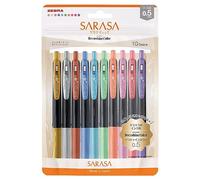 Zebra Pen Stylo à bille gel Sarasa JJ15-10C-SH-N 0,5 mm 10 couleurs