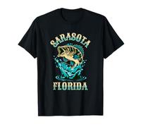 Sarasota Florida USA Pêche Design T-Shirt