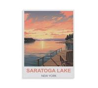 Saratoga Lake New York，Puzzle pour Adultes 1000 Pièces en Papier Puzzles Jeu Cadeau Accueil Décoratif Mots Croisés（50x70cm）-HI43