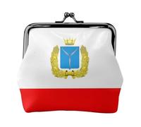 Saratov Mini portefeuille en cuir avec fermoir à verrou pour femme Motif drapeau