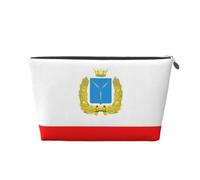 Saratov Trousse de maquillage de voyage en cuir avec drapeau étanche
