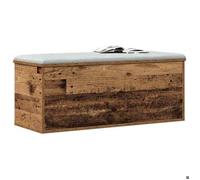 Sarazyj®Banc/Boîte de meuble - Marron Boîte de Rangement - avec stockage - Grand espace - Bois Ancien 90 x 35 x 35 cm - 47147