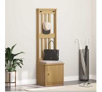 SARAZYJ@Banc d'entrée,Banc du couloir - SOLOMON - Portemanteau SANDNES 45x40x159,5 cm bois massif pin Home927735