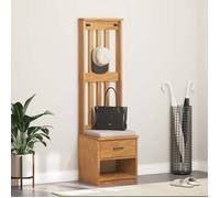 SARAZYJ@Banc d'entrée,Banc du couloir - SOLOMON - Portemanteau SANDNES 45x40x159,5 cm bois massif pin Home461850