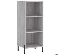 Sarazyj®Buffet de Cuisine KENNETH - ENFILADE - Armoire Bas vitrine sonoma gris 34,5x32,5x90cm - Bois d'ingénierie - 712389