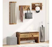 SARAZYJ@Ensemble de meubles d'entrée - Banc du couloir - SOLOMON - Bois ancien 90 x 31 x 46.5 cm Home326076