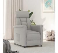 Sarazyj®Fauteuil inclinable - Fauteuil relaxant simple -70.5x96.5x95 cm - Relax Light Grey Gris clair 70.5x96.5x95 cm tissu - 71149