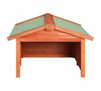 SARAZYJ® Garage de tondeuse à gazon 72x87x50cm Bois de sapin solide Hot18232606