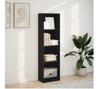 Sarazyj®Meuble de rangement - Noir Bibliothèque - CLARENCE - Pour salon - noir 40 x 24 x 143cm bois d'ingénierie - 5403804