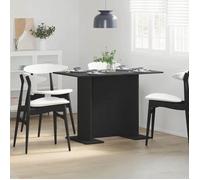 SARAZYJ@Table de salle à manger Table Haute console Noir 110 x 60 x 75 cm Bois d'ingénierie - 4/6 places Home867910