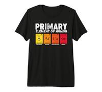 Sarcasm S AR Ca SM Primary Elements of Humor Science T-Shirt Haut de Gamme