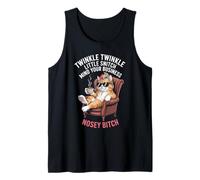 Sarcasm Saying Cat Mind Your Business Blague Femme Homme Débardeur