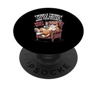 Sarcasm Saying Cat Mind Your Business Blague Femme Homme PopSockets PopGrip Adhésif