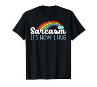 Sarcasme C'est comme ça Que Je Fais des câlins Blagues drôles Humour Sarcastique T-Shirt Graphique avec Valeur, Homme, Noir, L