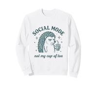 Sarcasme hérisson Mode Anti Social introverti Meme Vintage Sweatshirt