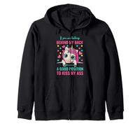Sarcasme Licorne Douce Conversation Derrière Mon Dos Kiss Sweat à Capuche