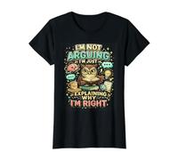 Sarcasme Powered Conversations Design Debate Champion Sarcasm T-Shirt Graphique avec Valeur, Femme, Noir, L