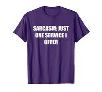 Sarcasme - Un Seul Service Que j'offre T-Shirt, Homme, Violet, XL